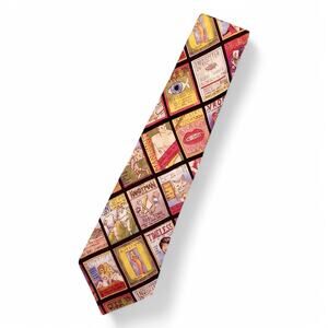 Nicole Miller Vintage 1993 Men’s Silk Neck Tie - Magazine Covers